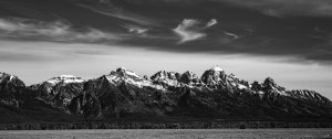 The Grand Tetons in B&W