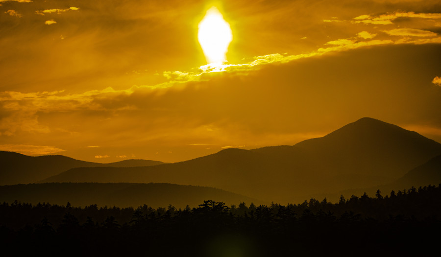 Sunsets over Mount Chocorau